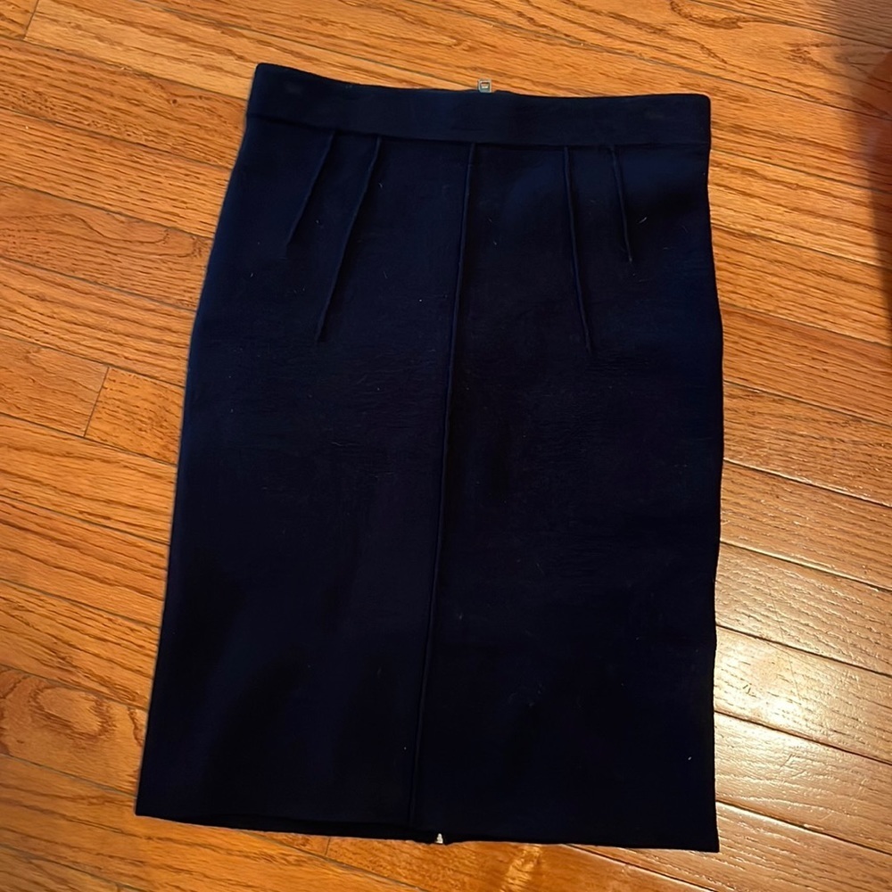 Reiss navy wool skirt
